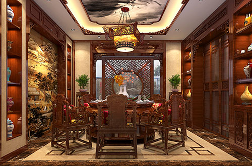 信阳温馨雅致的古典中式家庭装修设计效果图